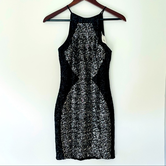 NEW Dress The Population Rowen Black Silver Size Small Brand New with Tags - Picture 4 of 12